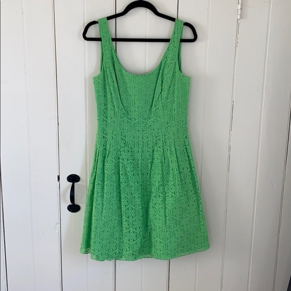 Green lace Lilly Pulitzer dress 10